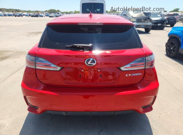 JTHKD5BH7H2291396 2017 LEXUS CT Red Вид ззаду
