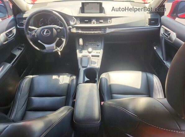 JTHKD5BH7H2291396 2017 LEXUS CT Red Вид панелі приладів
