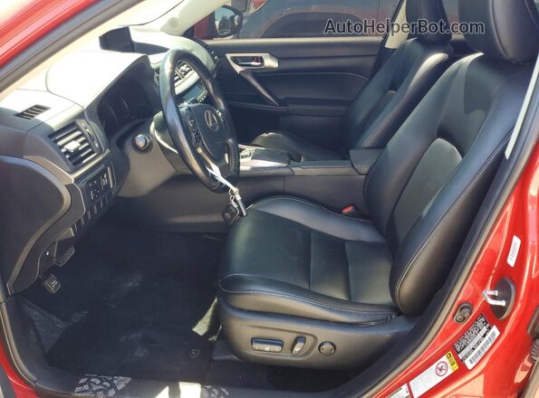 JTHKD5BH8H2287101 2017 LEXUS CT Red Widok wnętrza z przodu