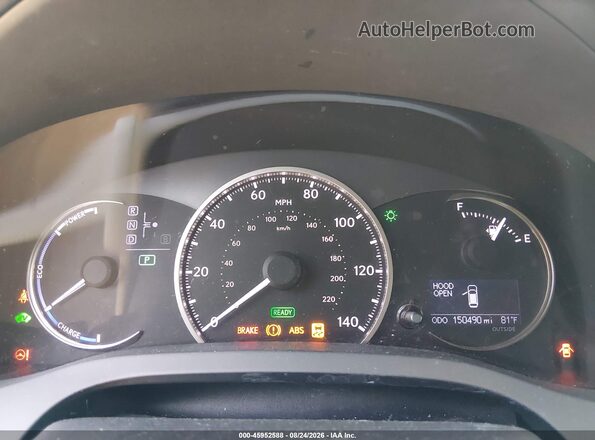 JTHKD5BHXG2272274 2016 LEXUS CT 200H Серебряный Вид задних сидений