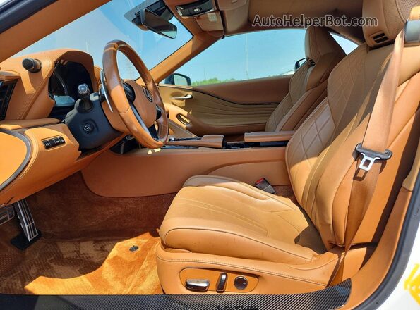 JTHMPAAY0NA105452 2022 LEXUS LC Белый Вид салона спереди