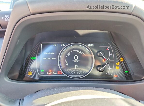 JTHP9JBH3P2067850 2023 LEXUS UX Black Vista del cuadro de instrumentos