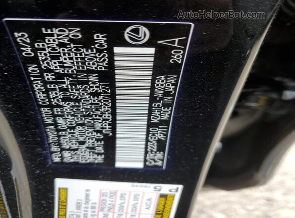 JTHP9JBH3R2071271 2024 LEXUS UX Black Widok wnętrza 360 stopni