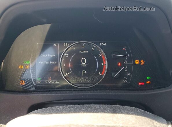 JTHP9JBH7M2040906 2021 LEXUS UX Gray Вид щитка приладів