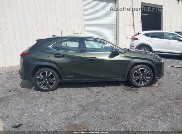 JTHP9JBH8M2040509 2021 LEXUS UX 250H Green Widok wnętrza z tyłu