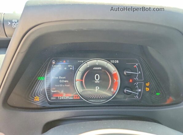 JTHP9JBH9L2032840 2020 LEXUS UX Gray Widok zestawu wskaźników