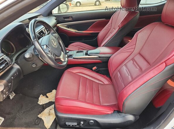 JTHS85BC2J5004186 2018 LEXUS RC Белый Вид салона спереди