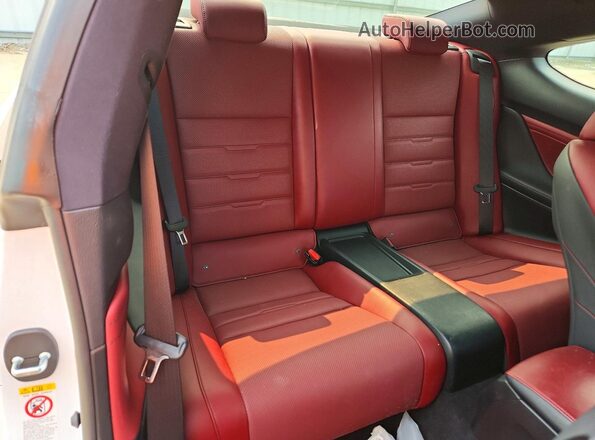 JTHS85BC2J5004186 2018 LEXUS RC Белый Вид задних сидений
