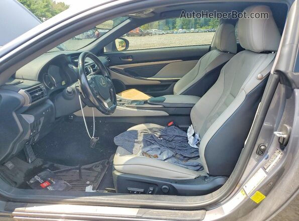 JTHSM5BC1G5001848 2016 LEXUS RC Gray Widok wnętrza z przodu