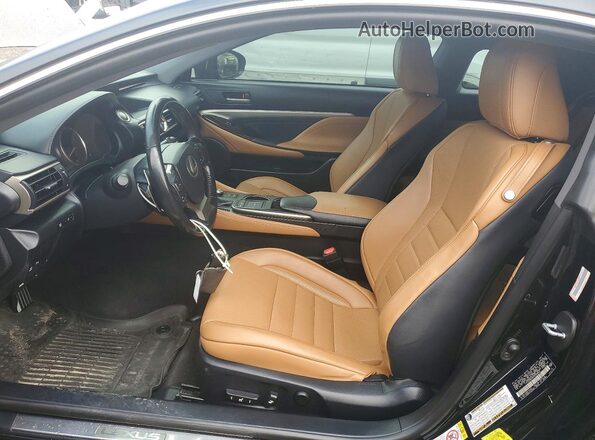 JTHSM5BC5H5003863 2017 LEXUS RC Черный Вид салона спереди