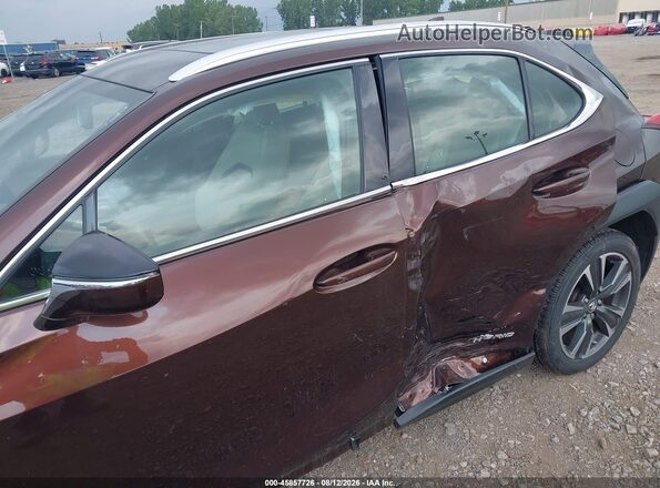 JTHU9JBH2K2011474 2019 LEXUS UX 250H Brown Вид спереду