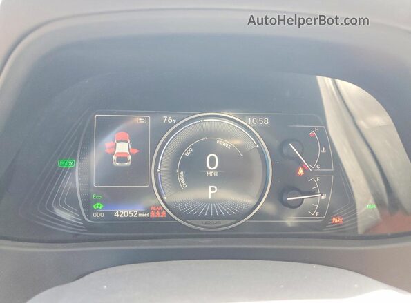 JTHX9JBH7M2052926 2021 LEXUS UX Silver ხელსაწყოთა პანელის ხედი