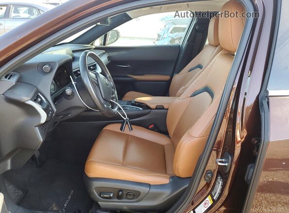 JTHY3JBH0K2013596 2019 LEXUS UX Brown წინა სალონის ხედი