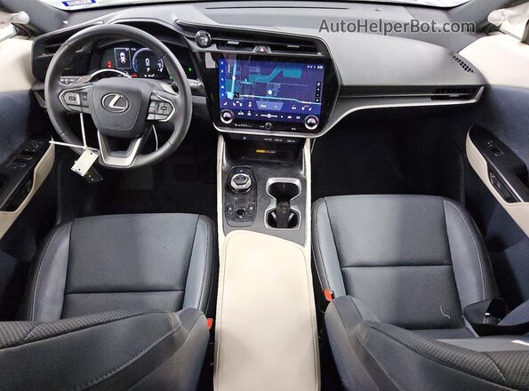 JTJABABB7RA006935 2024 LEXUS RZ Gray Widok deski rozdzielczej
