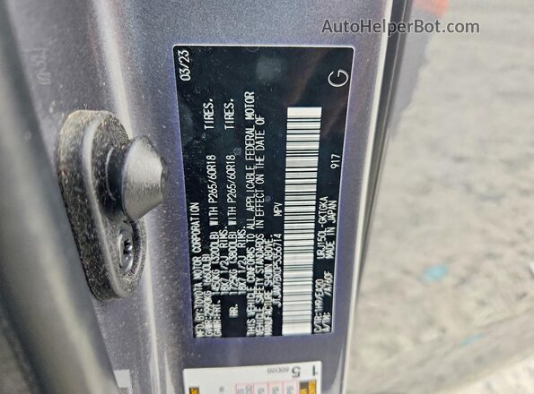 JTJAM7BX0P5356714 2023 LEXUS GX Black Engine compartment view
