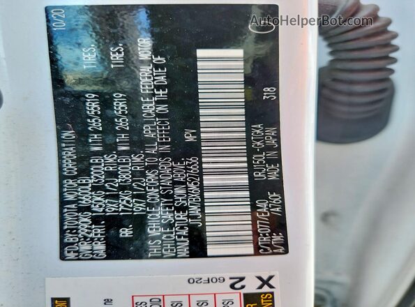 JTJAM7BX6M5276636 2021 LEXUS GX White Vista interior de 360 grados