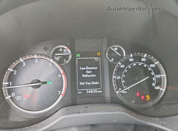 JTJAM7BXXL5264259 2020 LEXUS GX Gray Вид щитка приладів