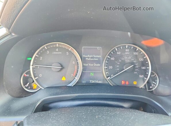 JTJAZKFA2N2037890 2022 LEXUS RX Gray Սարքավորումների վահանակի տեսք