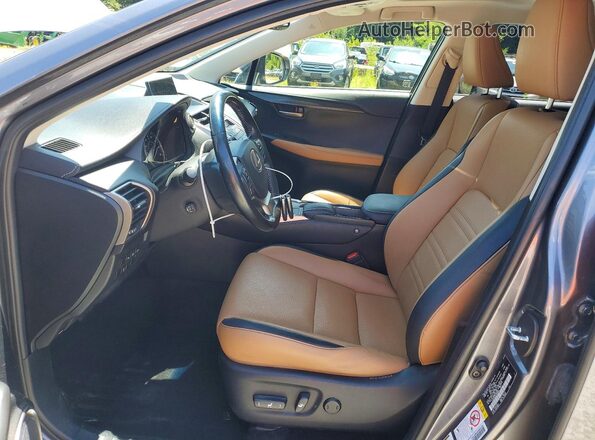 JTJBARBZ0G2088484 2016 LEXUS NX Gray Widok wnętrza z przodu