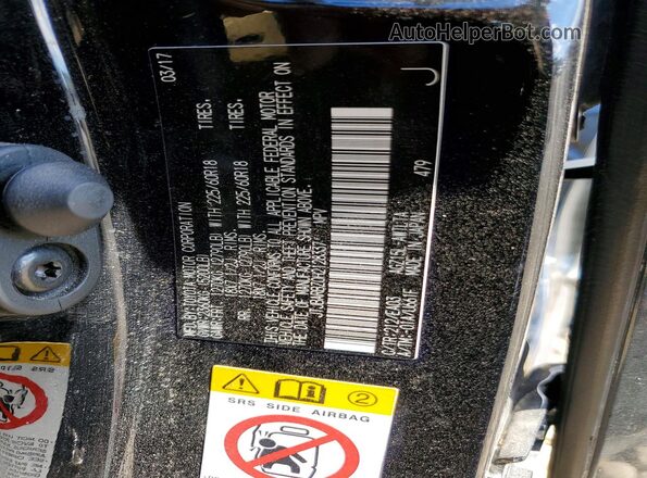 JTJBARBZ0H2128337 2017 LEXUS NX Black VIN sticker view