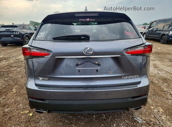 JTJBARBZ3G2056189 2016 LEXUS NX Gray უკანა ხედი