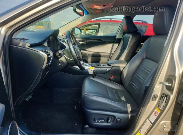 JTJBARBZ3H2145133 2017 LEXUS NX Silver Widok wnętrza z przodu