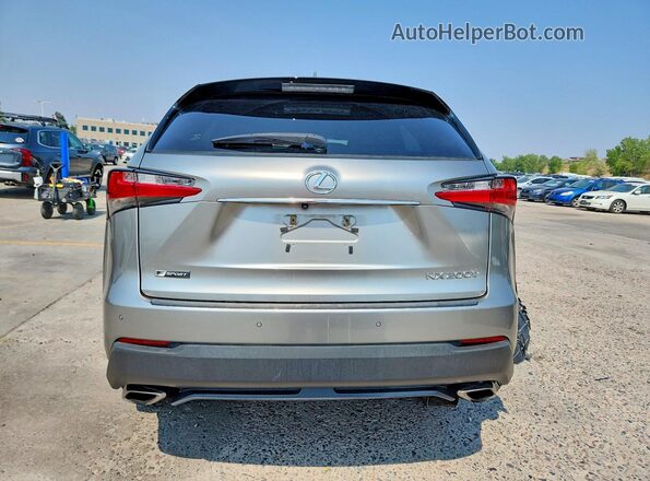 JTJBARBZ6G2062794 2016 LEXUS NX Silver Widok z tyłu