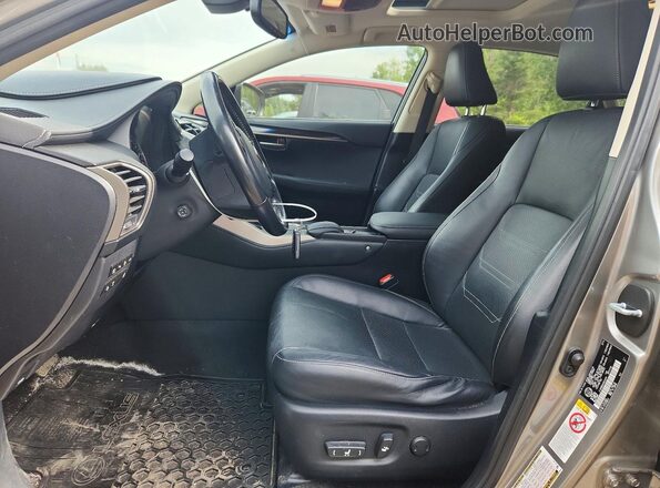 JTJBARBZ6G2076341 2016 LEXUS NX Silver Вид салону спереду