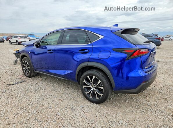 JTJBARBZ7H2119246 2017 LEXUS NX Blue Trasero izquierdo