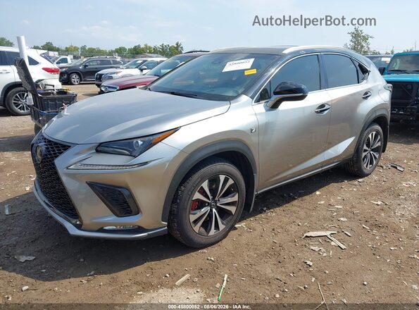 JTJBARBZ7K2190177 2019 LEXUS NX 300 Серый Передняя левая четверть
