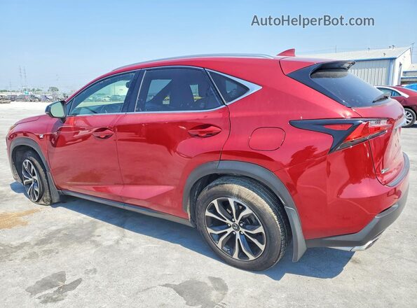 JTJBARBZ8G2052395 2016 LEXUS NX Red Trasero izquierdo