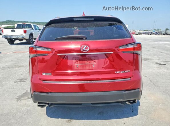 JTJBARBZ8G2052395 2016 LEXUS NX Red Vista trasera