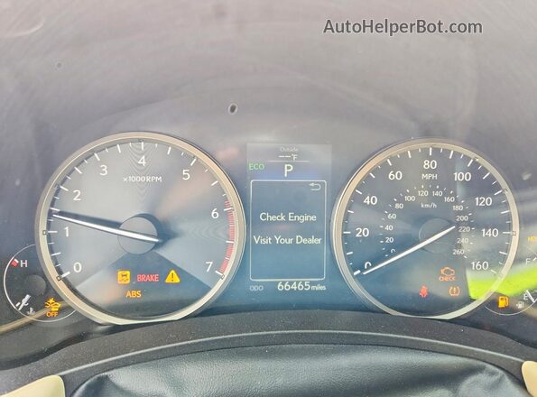JTJBARBZ8G2066183 2016 LEXUS NX Silver Widok zestawu wskaźników