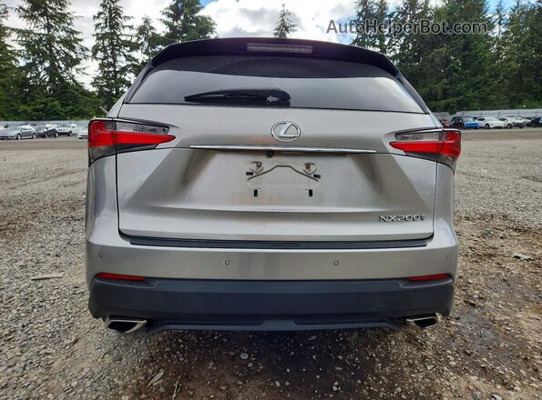 JTJBARBZ8G2066183 2016 LEXUS NX Silver Widok z tyłu