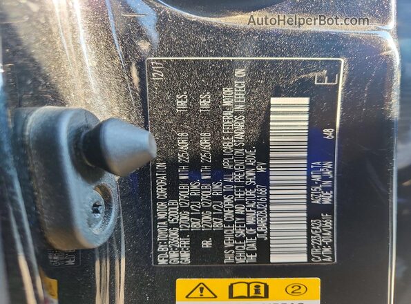 JTJBARBZ8J2161687 2018 LEXUS NX Black Engine compartment view