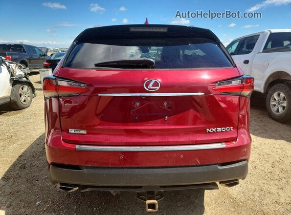 JTJBARBZ9H2098822 2017 LEXUS NX Красный Вид сзади
