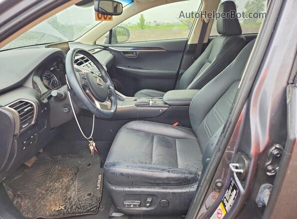 JTJBARBZ9J2177378 2018 LEXUS NX Charcoal წინა სალონის ხედი
