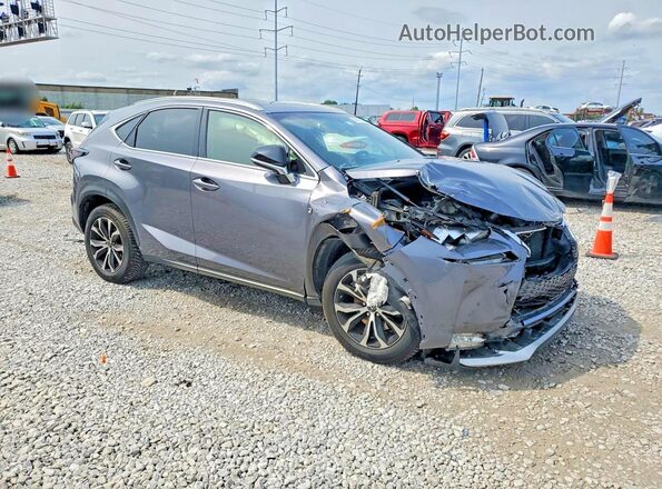 JTJBARBZXG2052639 2016 LEXUS NX Gray Delantero derecho