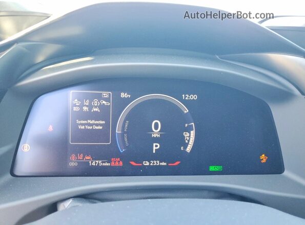 JTJBDADB2TA007154 2026 LEXUS RZ Белый Вид щитка приборов