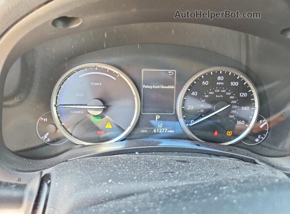 JTJBJRBZ4K2120443 2019 LEXUS NX Silver Vista del cuadro de instrumentos