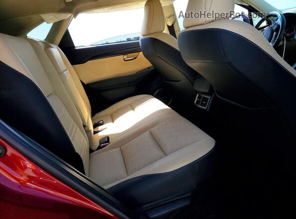 JTJBJRBZ7J2092328 2018 LEXUS NX Бордовый Вид задней части салона