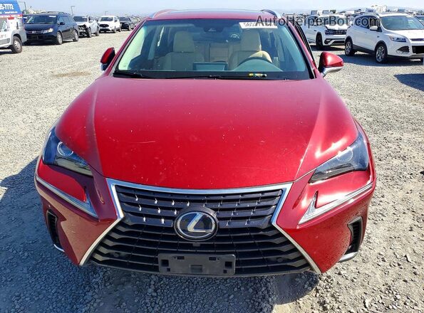 JTJBJRBZ7J2092328 2018 LEXUS NX Бордовый Вид спереди