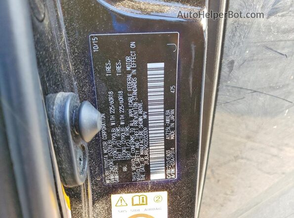 JTJBJRBZ9G2032009 2016 LEXUS NX Black VIN კოდის სტიკერის ხედი