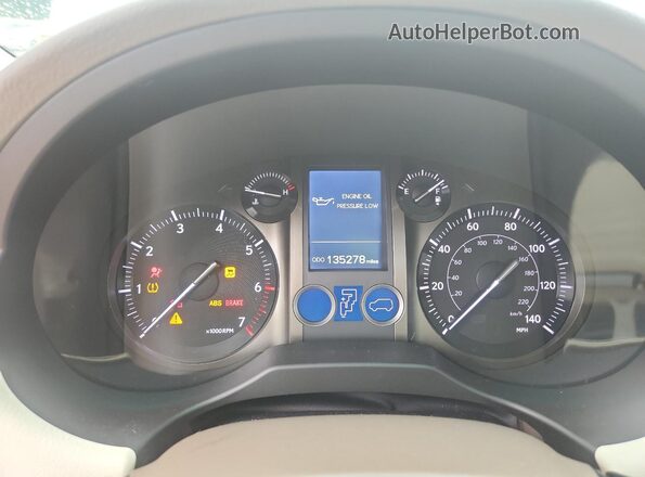 JTJBM7FX1G5135850 2016 LEXUS GX Белый Вид щитка приборов