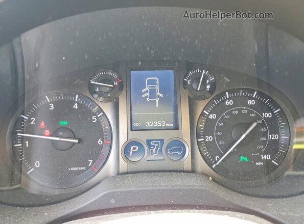 JTJBM7FX1K5222348 2019 LEXUS GX Burgundy Вид щитка приладів