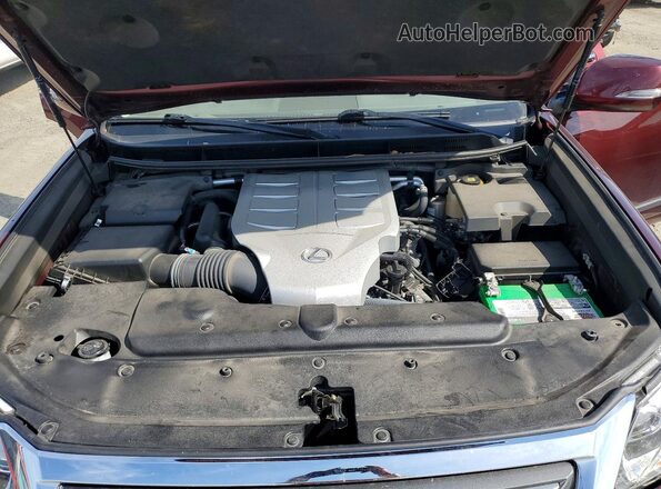JTJBM7FX1K5222348 2019 LEXUS GX Burgundy Вид задньої частини салону