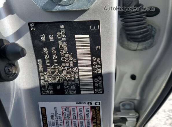 JTJBM7FX8G5122884 2016 LEXUS GX Silver Widok naklejki z numerem VIN