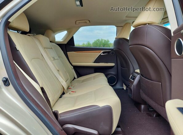JTJBZMCA5G2012330 2016 LEXUS RX Золотой Вид задней части салона