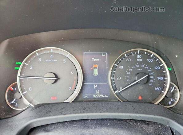 JTJBZMCA5G2012330 2016 LEXUS RX Золотой Вид щитка приборов