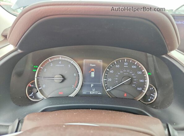 JTJBZMCA7J2034384 2018 LEXUS RX Blue Vista del cuadro de instrumentos